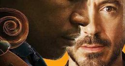 Promotional poster for The Soloist featuring Jamie Foxx and Robert Downey Jr., showcasing their deep connection and themes of music.
