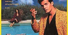 Blood and Concrete (1991) movie poster featuring a dramatic pool scene and main characters in tense poses.