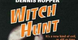 Poster for "Witch Hunt" (1994) featuring Dennis Hopper as a private eye investigating a Hollywood murder mystery.