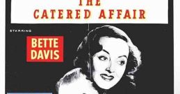 Classic movie poster for "The Catered Affair" (1956) featuring Bette Davis, Debbie Reynolds, Ernest Borgnine, Barry Fitzgerald.