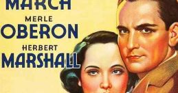 Vintage poster for "The Dark Angel" (1935), featuring Fredric March, Merle Oberon, and Herbert Marshall in a dramatic scene.