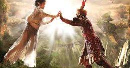Dynamic scene from "The Monkey King: The Legend Begins" featuring Donnie Yen and stunning fantasy landscapes.