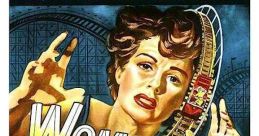 Vintage movie poster for "Woman on the Run" (1950) featuring Ann Sheridan and Dennis O'Keefe in a dramatic scene.