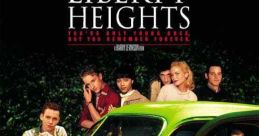 Liberty Heights (1999) movie poster featuring a vibrant green car and a diverse group of young characters, capturing nostalgia.