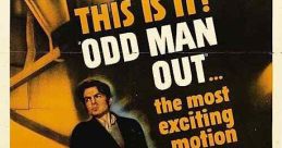 Vintage poster for "Odd Man Out" (1947), showcasing suspense with James Mason and Robert Newton in leading roles.