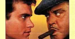 Two men face each other intensely, embodying the comedy and drama of "Nothing in Common" with distinctive expressions.