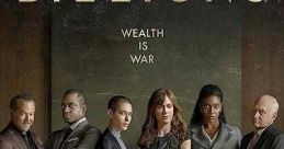 Billions cast poster showcasing power dynamics, ambition, and conflict in the world of finance. Wealth is war.