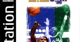Slam 'N Jam '96 featuring Magic & Kareem Magic Johnson to Kareem Abdul-Jabbar no Slam 'n Jam '96 - Video Game Video game