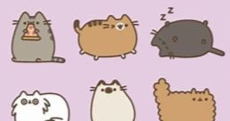 Cute cartoon cats expressing love for kitties with playful phrases and adorable expressions. Perfect for cat lovers!
