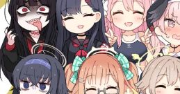 Wonder Funny Harmony - Sakurako (CV: Ai Kakuma), Hinata (CV: Rina Hidaka), Mari (CV: Ari Ozawa), Ui (CV: Saori Goto), Shimiko