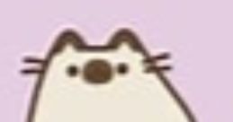Cute cartoon cat character with a round body and playful expression, perfect for personal favorite songs theme.