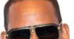 R&B artist R. Kelly wearing sunglasses, showcasing his iconic style from the 2000s era of music.