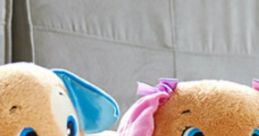 Fisher Price's Smart Stage features Swimsuit Puppy and Swimsuit Sis, plush toys teaching kids body parts and fun.