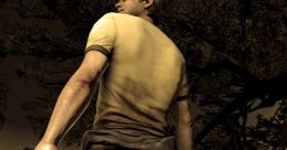 Elis from Left For Dead 2, gripping a handgun, stands defiantly against a dark, eerie backdrop.