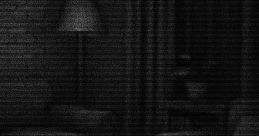 Dimly lit living room with static noise ambiance, creating a mysterious vibe perfect for meme introductions.
