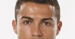 Cristiano Ronaldo's focused expression reveals his intensity, commonly used in fake videos depicting the soccer star.