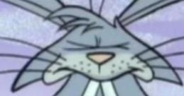Big Rabbit with oversized ears and unique expression, representing playful cartoon humor and charm.