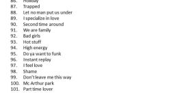 Banger songs