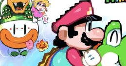 Super Mario World in the Super Mario World font - Video Game