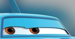 Iconic blue race car character, Strip Weathers, featuring bold sponsor logo and number 43, embodies classic racing spirit.