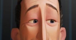 Winston Deavor, the charismatic character from Incredibles 2, presenting with a microphone in a stylish suit.