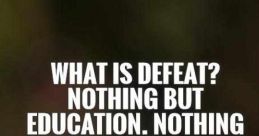 Defeat