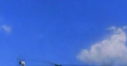 Harold the Helicopter flying in a clear blue sky with fluffy clouds, showcasing his adventurous spirit in TATMR.