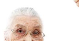 Empowered elderly woman smiles and raises her arm confidently, embodying strength and resilience. Perfect for "Struggling Gramma.