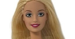 Barbie doll with blonde hair, wearing a sparkly butterfly-themed top, capturing the essence of fun and fashion.