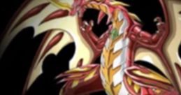 Drago from Bakugan Defenders of the Core, featuring a fierce two-headed dragon and a vibrant red design.