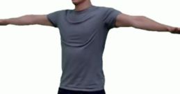 Person with arms outstretched in casual attire, embodying spontaneity and confidence, perfect for "Me saying random things.