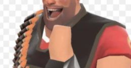 Heavy from Team Fortress 2 gives a thumbs up, showcasing his friendly demeanor and iconic character design.