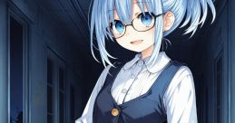 Hibari from Humanpath, wearing a school outfit, confidently holding a shotgun in a dimly lit hallway.
