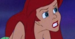 Ariel from "The Little Mermaid" expresses concern, showcasing her maternal instincts and emotional depth in Jodi Benson's portrayal.