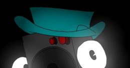 Cartoon character Speaker (the Adib) wearing a teal hat, smiling with large eyes, spotlighting its fun design and personality.