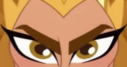 Queen Hippolyta from DC Superhero Girls 2019, showcasing a fierce expression and iconic golden attire.