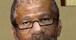 Old Reccer V1 character from GTA San Andreas, featuring distinct gray beard and glasses in a casual shirt.
