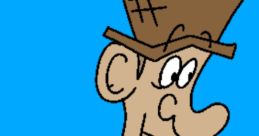 Jake Fantine from the Mario and Luigi Show portrayed with a cowboy hat and a sheriff's badge, smiling against a blue backdrop.