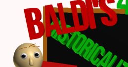 Baldi teaches historical concepts in Baldi's 42 Basics with colorful elements and engaging visuals.