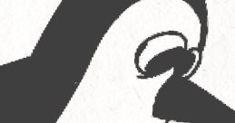 Outline of Airel the Penguin, a character from the Mario and Luigi Show, captured in a stylish, minimalist design.