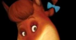 Foxy Loxy, the clever and sassy character, styled with a bow and playful expression, exudes charm and personality.
