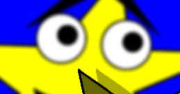 Colorful star character with a smiling face, highlighting Inky from Starman (Star Gang), set against a blue background.