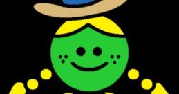 Cheerful green character Mrs. Kennedy from ToddWorld, wearing a hat and overalls, promoting fun and friendship.