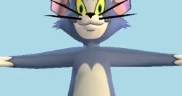 Tom from Tom and Jerry, showcasing his iconic design with wide eyes and an expressive pose, perfect for cartoon fans.