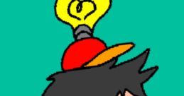 Cartoon character with a light bulb on a cap, featured in Isinoidea Harmony from the Mario and Luigi Show. Fun design!