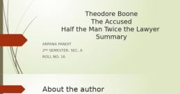 Example theodore narrator