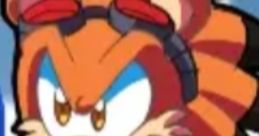 Spike the Hedgehog showcasing his fierce expression, complete with goggles and scarf, ready for adventure in a vibrant world.