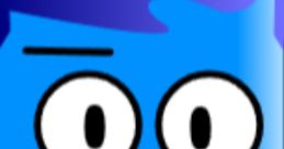 Blue animated character with a surprised expression, wearing a suit and tie, perfect for "Some Random" themes.