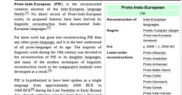 Proto Indo European Voice