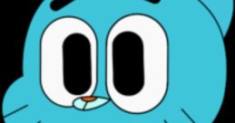 Gumball Watterson from Gumball S1, featuring his signature blue color and playful expression in casual attire.